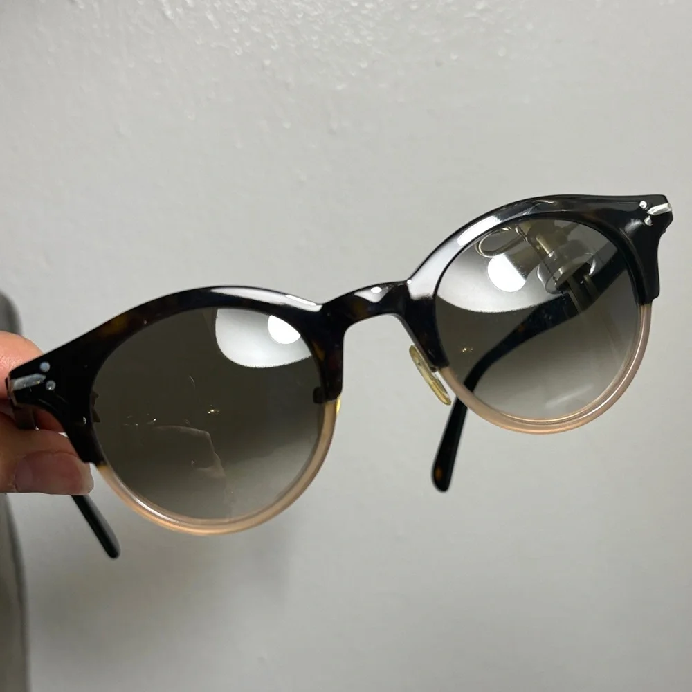 Celine clear tortoise and brown black Sunglasses